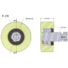Rol nr. 235 – kunststof rol Ø100 mm voor machines van Wuhlmaus | OEM Wuhlmaus 000.03.030.00 | fabrikant KiJ