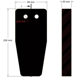 Klepel 208-98-30 – klepel geproduceerd door KiJ | OEM 120640600 | fabrikant KiJ