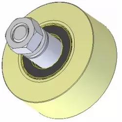 Rol nr. 235 – kunststof rol Ø100 mm voor machines van Wuhlmaus | OEM Wuhlmaus 000.03.030.00 | fabrikant KiJ