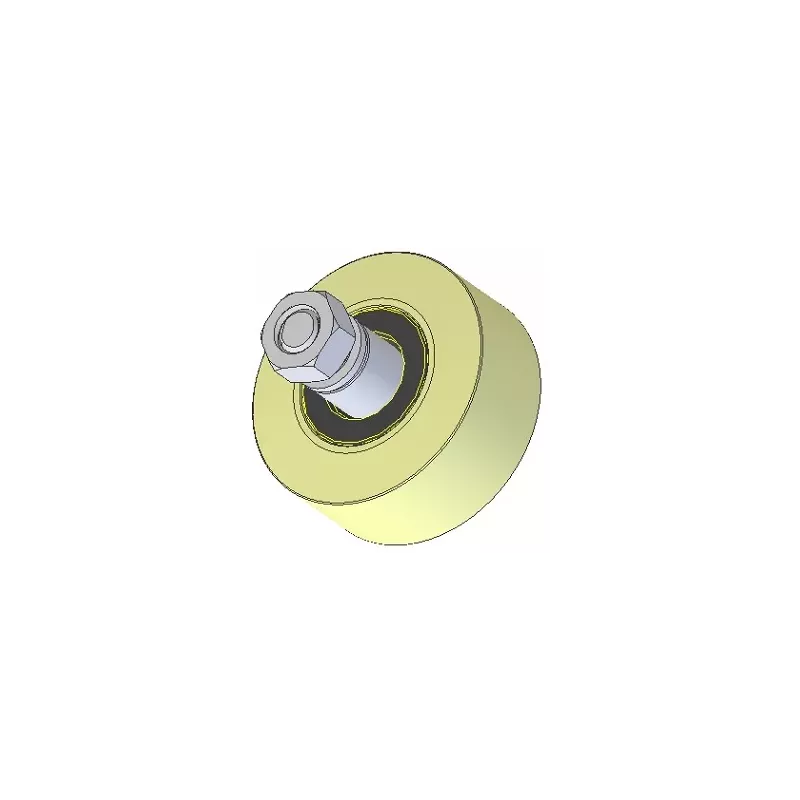 Rol nr. 235 – kunststof rol Ø100 mm voor machines van Wuhlmaus | OEM Wuhlmaus 000.03.030.00 | fabrikant KiJ