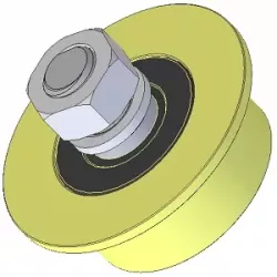 Rol nr. 236 – kunststof rol Ø66 mm voor machines van Wuhlmaus | fabrikant KiJ