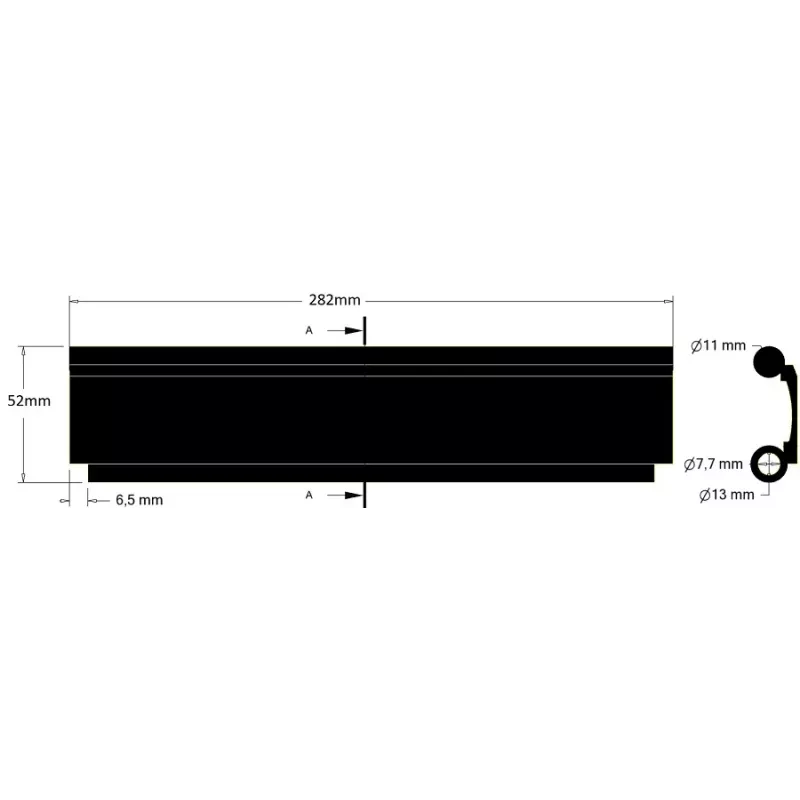 Verbindingsrubber voor korven – lang – rubberen element geproduceerd door KiJ | fabrikant KiJ