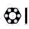 Flexibele schijf Claas 143 – flexibele koppeling voor machines van Claas | OEM Claas 0623.4106, 06234106, 11106031112 | fabrikant KiJ