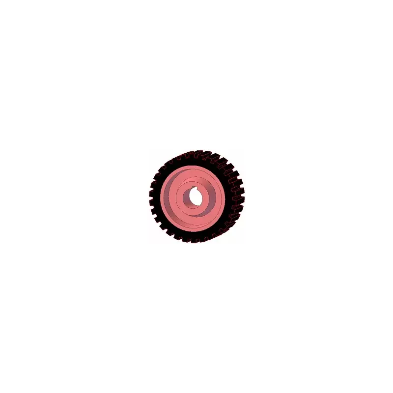 Rol nr. 1 – gietijzer-rubberen aandrijfrol Ø198 mm voor machines van Grimme | OEM Grimme 076.00673 | fabrikant KiJ