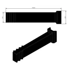 Reinigingsrubber – rubberen element geproduceerd door KiJ | OEM 206107, 206116, 206122 | fabrikant KiJ