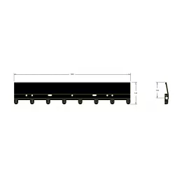 Loofbandschoep L-680 – schoep voor machine ROPA Keiler | OEM ROPA 501027 | fabrikant KiJ