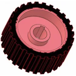 Rol nr. 2 – gietijzer-rubberen aandrijfrol Ø192 mm voor machines van Grimme | OEM Grimme 076.00637 | fabrikant KiJ