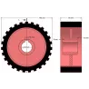 Rol nr. 2 – gietijzer-rubberen aandrijfrol Ø192 mm voor machines van Grimme | OEM Grimme 076.00637 | fabrikant KiJ