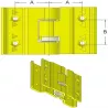 Bandverbinder met nokken – bandverbinder, varianten 35/32 mm en 42/32 mm, voor Grimme | OEM Grimme 015.22172, 015.22173, 015.42490 | fabrikant KiJ