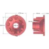 Rol nr. 42 – gietijzeren aandrijfrol Ø82 mm voor machines van Grimme | OEM Grimme 006.00065 | fabrikant KiJ
