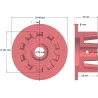 Rol nr. 51 – gietijzeren aandrijfrol Ø101 mm voor machines van Grimme | OEM Grimme 006.00066, 006.00067 | fabrikant KiJ