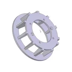 Rol nr. 127 – gietijzeren aandrijfrol Ø250 mm, steek 40 mm, voor machines van Grimme | OEM Grimme 006.00059, 006.00347, 006.00722 | fabrikant KiJ