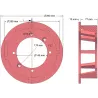 Rol nr. 127 – gietijzeren aandrijfrol Ø250 mm, steek 40 mm, voor machines van Grimme | OEM Grimme 006.00059, 006.00347, 006.00722 | fabrikant KiJ