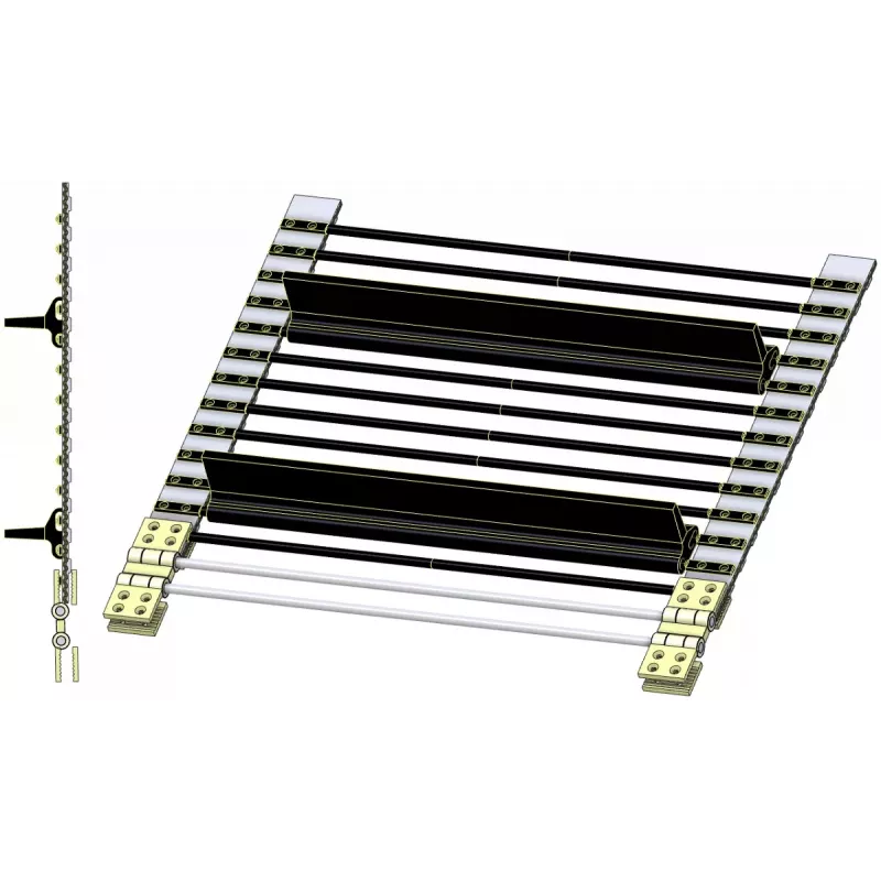 Leestafelband met schoepen DR 1500 zonder staafbekleding – band voor aardappelrooier Grimme DR 1500 | fabrikant KiJ