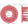 Rol nr. 104 – gietijzeren aandrijfrol Ø178 mm, steek 35 mm, voor machines van Grimme | OEM Grimme 006.00030 | fabrikant KiJ