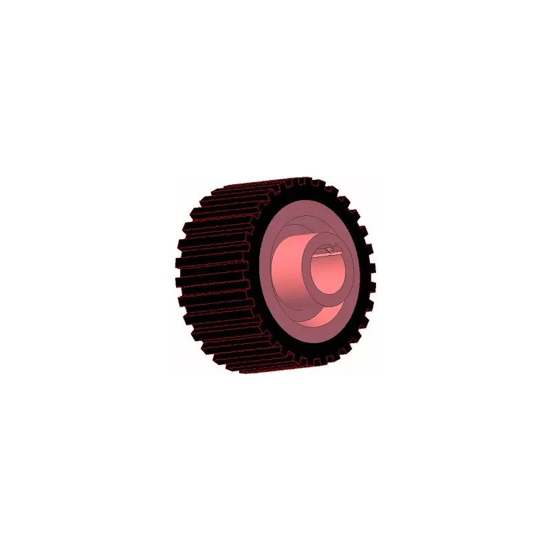 Rol nr. 220 – gietijzer-rubberen aandrijfrol Ø132 mm voor machines van Grimme | OEM Grimme 076.00655 | fabrikant KiJ