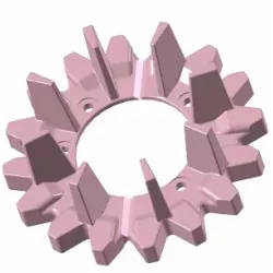 Rol nr. 194 – gietijzeren aandrijfrol Ø252 mm, steek 50 mm, voor machines van Grimme Maxtron | OEM Grimme 006.00682 | fabrikant KiJ