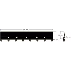 Loofbandschoep L-720 – schoep voor aardappelrooiers Grimme SE 75-20/30/40, SE 75/85-55 en andere | OEM Grimme 200.32146, 088.00360 | fabrikant KiJ