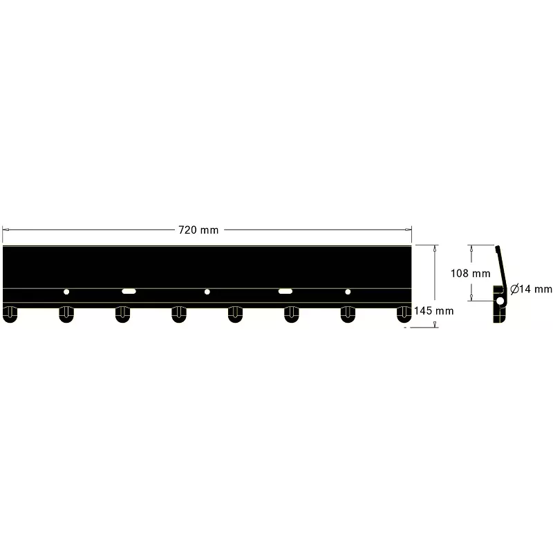 Loofbandschoep L-720 – schoep voor aardappelrooiers Grimme SE 75-20/30/40, SE 75/85-55 en andere | OEM Grimme 200.32146, 088.00360 | fabrikant KiJ