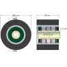 Rol nr. 30 – staal-rubberen rol Ø90 mm voor machines van ROPA | OEM ROPA 252020, 1131021828, 1131029638 | fabrikant KiJ
