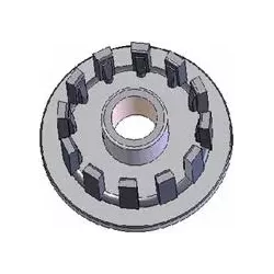 Rol nr. 16 – gietijzeren aandrijfrol Ø124 mm voor machines van Grimme | OEM Grimme 001.00067, 001.00524, 006.00236 | fabrikant KiJ
