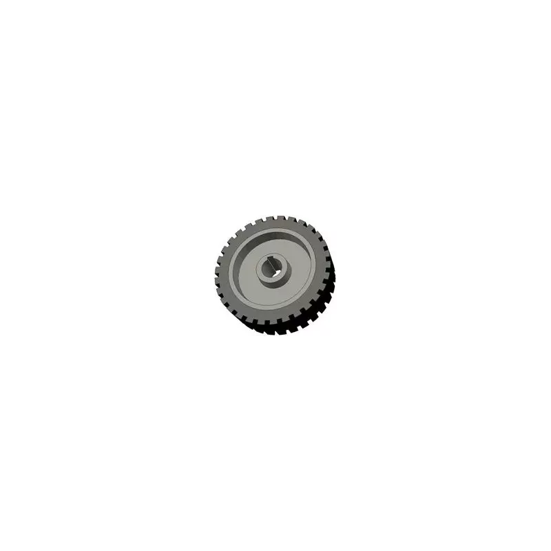 Rol nr. 43 – gietijzer-rubberen aandrijfrol Ø198 mm voor machines van Grimme | OEM Grimme 076.00704 | fabrikant KiJ
