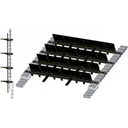 Loofband met schoepen SE 70-20 – band voor aardappelrooier Grimme SE 70-20 | OEM Grimme 300.29377, 300.29280 | fabrikant KiJ