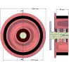 Rol nr. 192 – staal-rubberen steunrol Ø210 mm voor machines van Holmer | OEM Holmer 1130010077 | fabrikant KiJ
