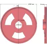 Rol nr. 53 – gietijzeren geleiderol Ø237 mm voor machines van Grimme | OEM Grimme 006.00514 | fabrikant KiJ