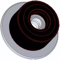 Rol nr. 63 – staal-rubberen steunrol Ø95 mm voor machines van Grimme | OEM Grimme 088.00315 | fabrikant KiJ