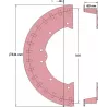 Rol nr. 221 – stalen aandrijfrol Ø500 mm voor machines van ROPA | OEM ROPA 121538, 1197019299 | fabrikant KiJ