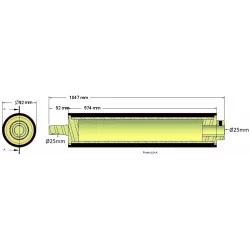 Rol nr. 243 – staal-rubberen schraaprol Ø92 mm voor machines van Grimme | OEM Grimme 076.01899 | fabrikant KiJ