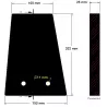 Rubberen peddel gedwongen invoer – rubberen element voor machines van Holmer | OEM Holmer 1054023786, 1054019884, 1054011451 | fabrikant KiJ