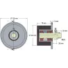 Rol nr. 8 – staal-rubberen keerrol Ø100 mm voor machines van Grimme | OEM Grimme 200.16029, 088.00325, 088.00324 | fabrikant KiJ
