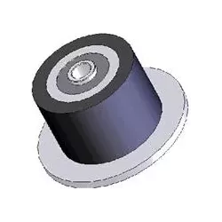 Rol nr. 25 – staal-rubberen rol Ø90 mm voor machines van ROPA | OEM ROPA 252019, 1130004669, 252105 | fabrikant KiJ
