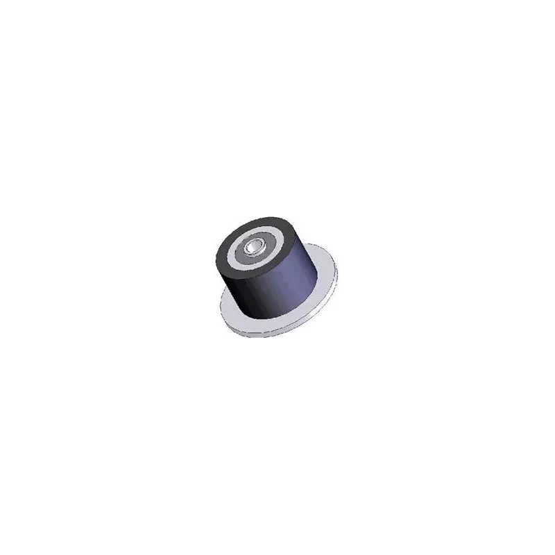 Rol nr. 25 – staal-rubberen rol Ø90 mm voor machines van ROPA | OEM ROPA 252019, 1130004669, 252105 | fabrikant KiJ