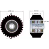 Rol nr. 26 – staal-rubberen steunrol Ø95 mm voor machines van ROPA | OEM ROPA 252079 | fabrikant KiJ