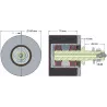 Rol nr. 62 – staal-rubberen keerrol Ø100 mm voor machines van Grimme | OEM Grimme 200.11379, 200.46387 | fabrikant KiJ