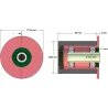 Rol nr. 108 – staal-rubberen steunrol Ø80 mm voor machines van Grimme | OEM Grimme 200.50894, 200.92919 | fabrikant KiJ