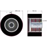 Rol nr. 188 – staal-rubberen rol Ø95 mm voor machines van ROPA | OEM ROPA 252096 | fabrikant KiJ