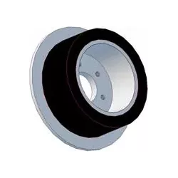 Rol nr. 190 – staal-rubberen aandrijfrol Ø200 mm voor machines van Holmer | OEM Holmer 1130010341 | fabrikant KiJ
