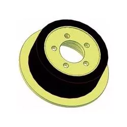 Rol nr. 219 – staal-rubberen aandrijfrol Ø200 mm voor machines van ROPA | OEM ROPA 121368 | fabrikant KiJ