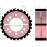 Rol nr. 232 – staal-rubberen aandrijfrol Ø168 mm voor machines van Grimme | OEM Grimme 076.04012 | fabrikant KiJ
