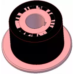 Rol nr. 264 – staal-rubberen aandrijfrol Ø94 mm voor machines van AVR | OEM AVR 202.16.40 | fabrikant KiJ
