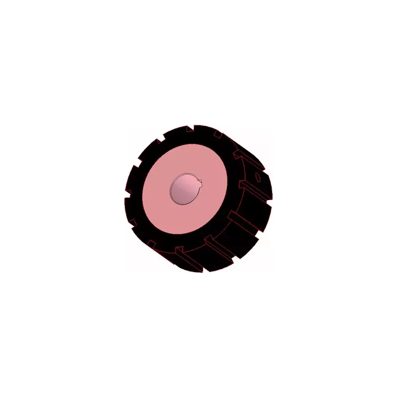 Rol nr. 266 – staal-rubberen aandrijfrol Ø170 mm voor machines van AVR | OEM AVR 742.20.80 | fabrikant KiJ