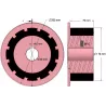 Rol nr. 267 – staal-rubberen aandrijfrol Ø170 mm voor machines van AVR | OEM AVR 742.20.70 | fabrikant KiJ