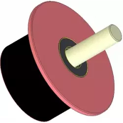 Rol nr. 287 – staal-rubberen steunrol Ø90 mm voor machines van Dewulf | OEM Dewulf 2660029C | fabrikant KiJ