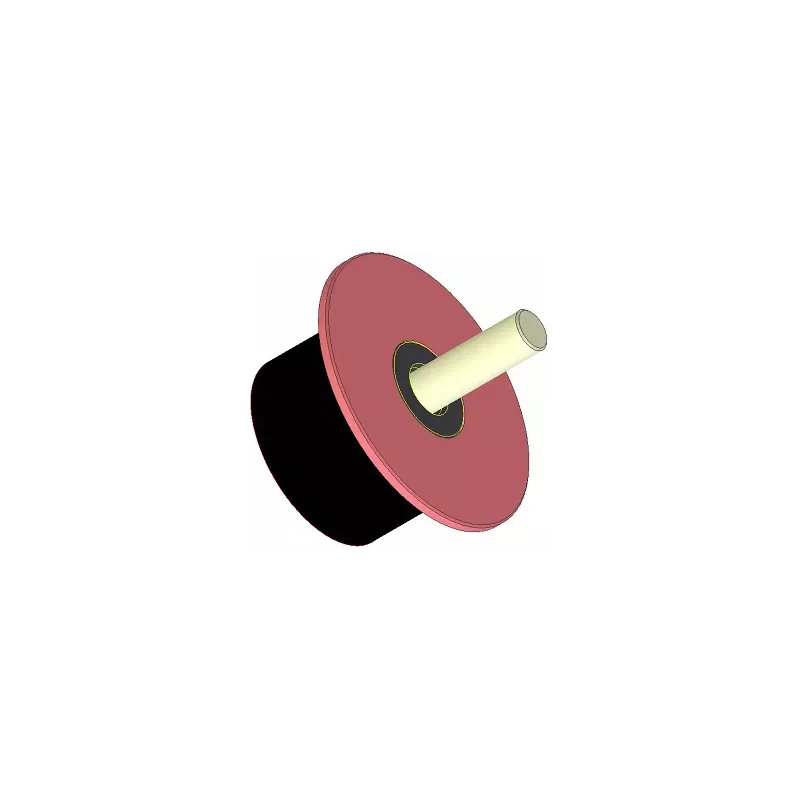 Rol nr. 287 – staal-rubberen steunrol Ø90 mm voor machines van Dewulf | OEM Dewulf 2660029C | fabrikant KiJ