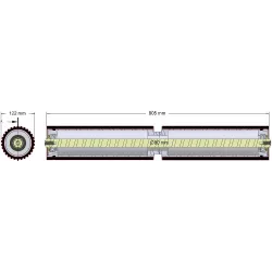 Rol nr. 304 – staal-rubberen rol Ø122 mm | OEM 184.223.00 | fabrikant KiJ
