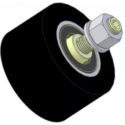 Rol nr. 311 – staal-rubberen steunrol Ø90 mm voor machines van Guaresi | OEM Guaresi P7301421000 | fabrikant KiJ